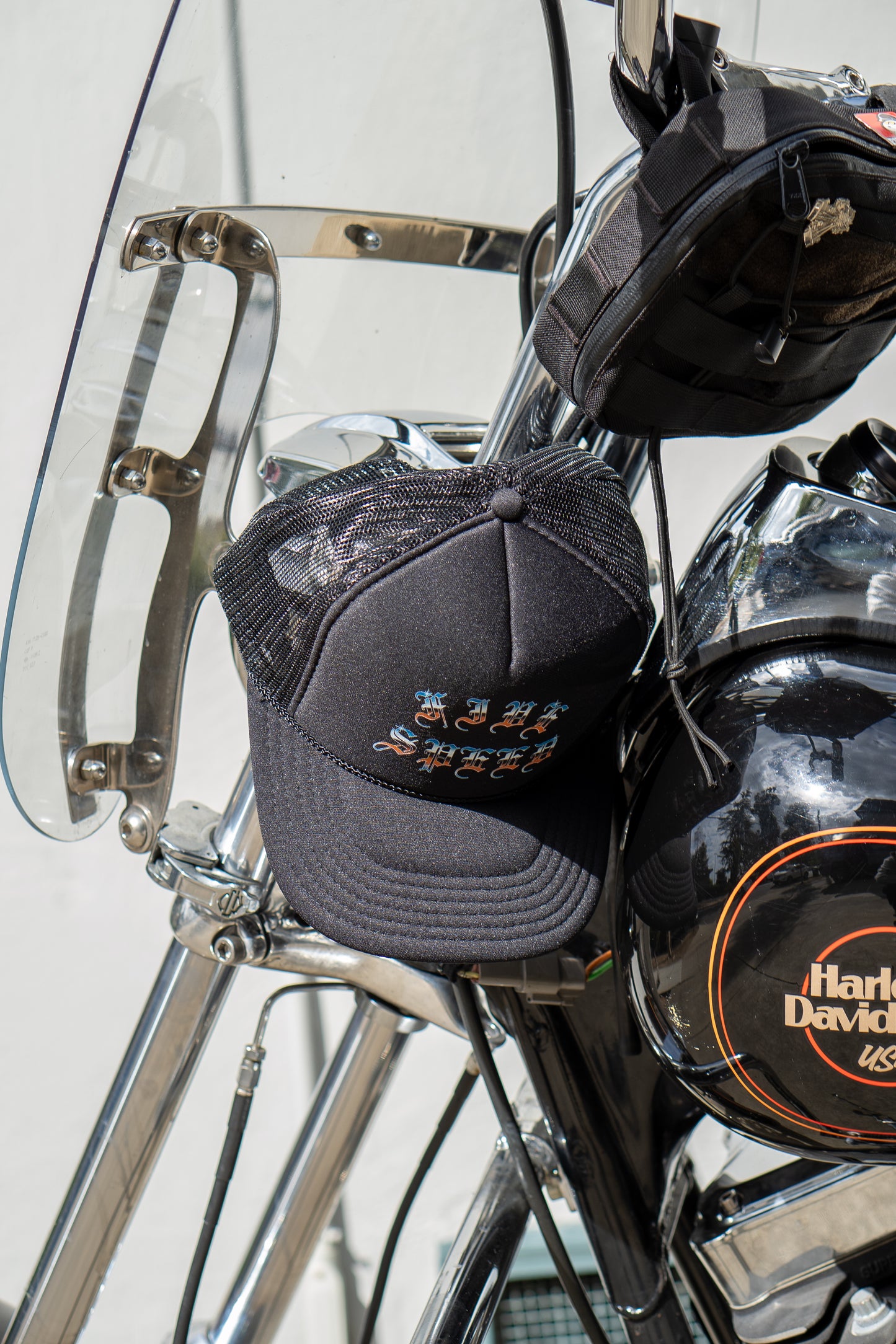 FIVE SPEED BLACK TRUCKER HAT